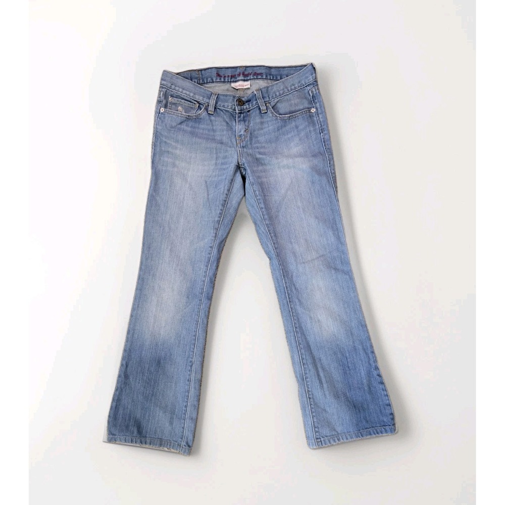 Y2K Women's Levi's 522 Ultra Low Rise Bootcut Denim Jeans Size 6M Medium Wash